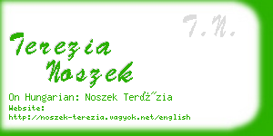 terezia noszek business card